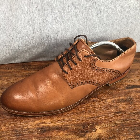 Warfield & Grand Sutton Mens‎ Size 11.5 Brown Saddle Oxford Lace Up Shoes - Picture 8 of 10